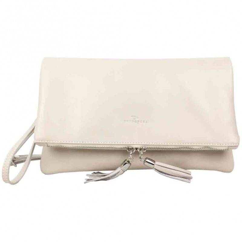 Sac en cuir souple Bruno Rossi Z à rabat beige Bruno Rossi - 1 Sac en cuir souple Bruno Rossi Z à rabat beige Bruno Rossi - 1