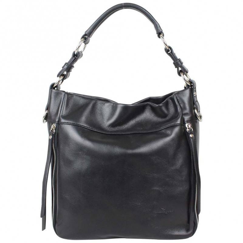 Sac seau + bandoulière cuir souple Bruno Rossi Z Noir Bruno Rossi - 1 Sac seau + bandoulière cuir souple Bruno Rossi Z Noir Bruno Rossi - 1