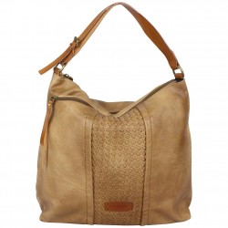 Sac seau hobo déco tressée Fuchsia camel FUCHSIA - 1 Sac seau hobo déco tressée Fuchsia camel FUCHSIA - 1
