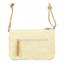 Petit sac bandoulière bande déco toile délavée FUCHSIA Milli beige FUCHSIA - 2 Petit sac bandoulière bande déco toile délavée FUCHSIA Milli beige FUCHSIA - 2