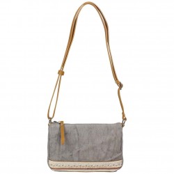 Petit sac bandoulière bande toile délavée FUCHSIA Milli gris FUCHSIA - 1 Petit sac bandoulière bande toile délavée FUCHSIA Milli gris FUCHSIA - 1