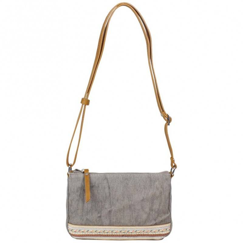 Petit sac bandoulière bande toile délavée FUCHSIA Milli gris FUCHSIA - 1 Petit sac bandoulière bande toile délavée FUCHSIA Milli gris FUCHSIA - 1