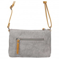 Petit sac bandoulière bande toile délavée FUCHSIA Milli gris FUCHSIA - 3 Petit sac bandoulière bande toile délavée FUCHSIA Milli gris FUCHSIA - 3