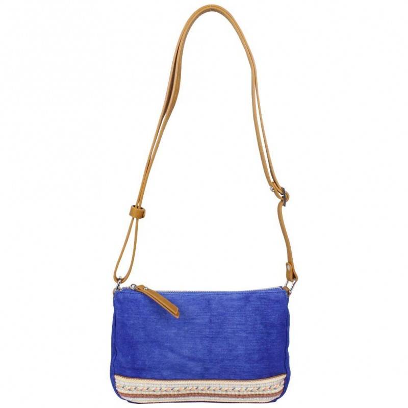 Petit sac bandoulière FUCHSIA Milli bande toile délavée bleu FUCHSIA - 1 Petit sac bandoulière FUCHSIA Milli bande toile délavée bleu FUCHSIA - 1