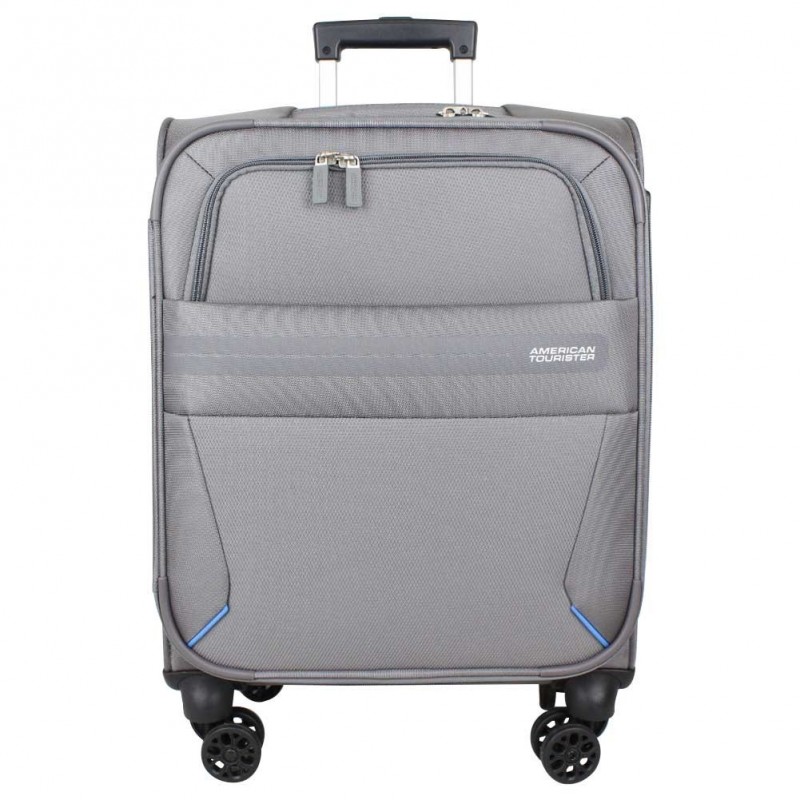 Valise trolley cabine 4 roues toile American Tourister Summer Voyager grise Valise trolley cabine 4 roues toile American Tourister Summer Voyager grise