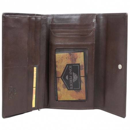 Portefeuille porte monnaie et porte cartes cuir vintage Tony Perotti NW1168 Tony PEROTTI - 2