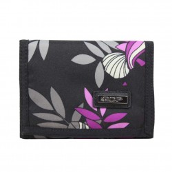 Portefeuille ultra plat toile motif imprimé fleurs violet DDP DDP - 1 Portefeuille ultra plat toile motif imprimé fleurs violet DDP DDP - 1