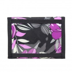 Portefeuille ultra plat toile motif imprimé fleurs violet DDP DDP - 3 Portefeuille ultra plat toile motif imprimé fleurs violet DDP DDP - 3