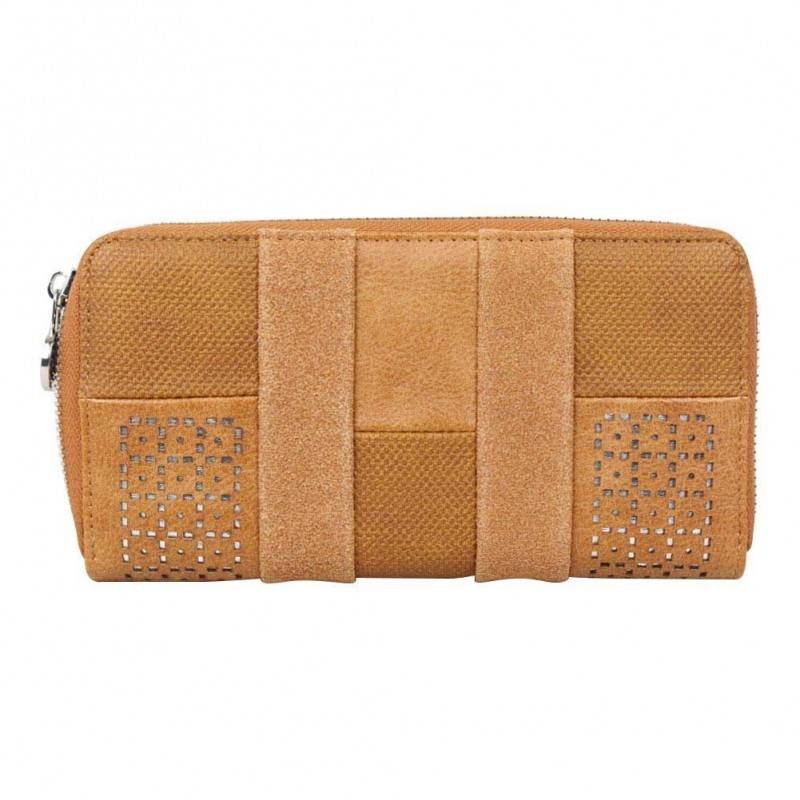 Porte monnaie femme à pièces style perforé Fuchsia F9582-2 FUCHSIA - 1 Porte monnaie femme à pièces style perforé Fuchsia F9582-2 FUCHSIA - 1