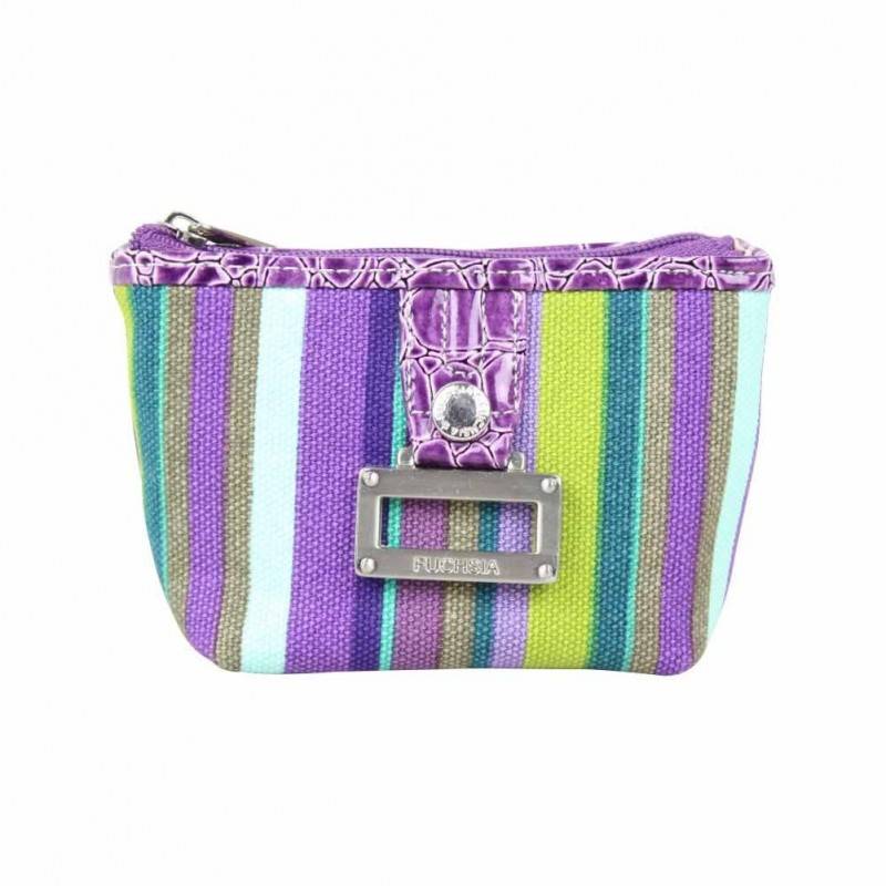 Petit porte monnaie bourse motif raie FUCHSIA violet FUCHSIA - 1