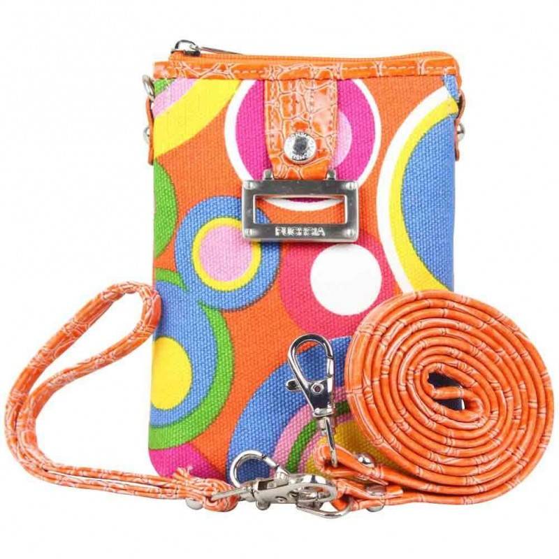 Mini sac bandoulière motif rond FUCHSIA XS orange FUCHSIA - 1 Mini sac bandoulière motif rond FUCHSIA XS orange FUCHSIA - 1