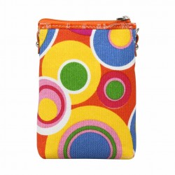 Mini sac bandoulière motif rond FUCHSIA XS orange FUCHSIA - 2 Mini sac bandoulière motif rond FUCHSIA XS orange FUCHSIA - 2