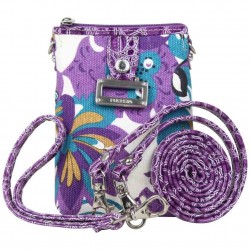 Mini sac bandoulière motif fleur FUCHSIA XS violet FUCHSIA - 1 Mini sac bandoulière motif fleur FUCHSIA XS violet FUCHSIA - 1