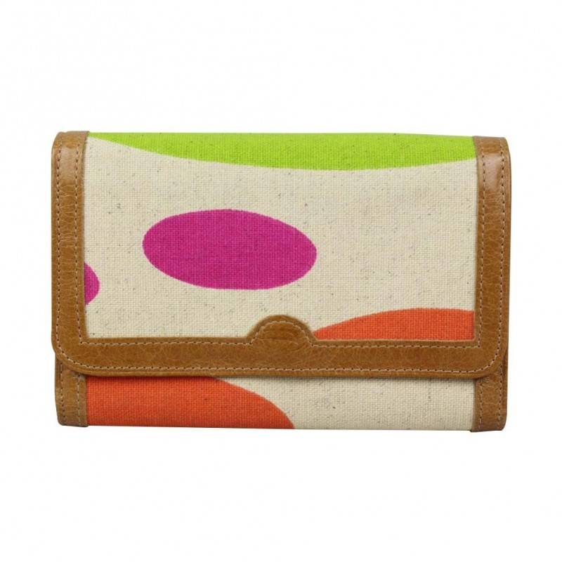 Porte monnaie Patrick Blanc motif imprimé gros rond ovale PATRICK BLANC - 1 Porte monnaie Patrick Blanc motif imprimé gros rond ovale PATRICK BLANC - 1