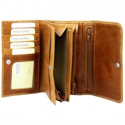 Porte monnaie Patrick Blanc motif imprimé gros rond ovale PATRICK BLANC - 2 Porte monnaie Patrick Blanc motif imprimé gros rond ovale PATRICK BLANC - 2