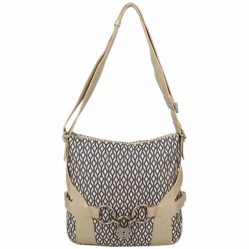 Sac porté épaule cabas toile et cuir Texier 5501 TEXIER - 1 Sac porté épaule cabas toile et cuir Texier 5501 TEXIER - 1