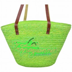 Sac cabas paille Les Tropéziennes Milos Vert LES TROPÉZIENNES - 1 Sac cabas paille Les Tropéziennes Milos Vert LES TROPÉZIENNES - 1