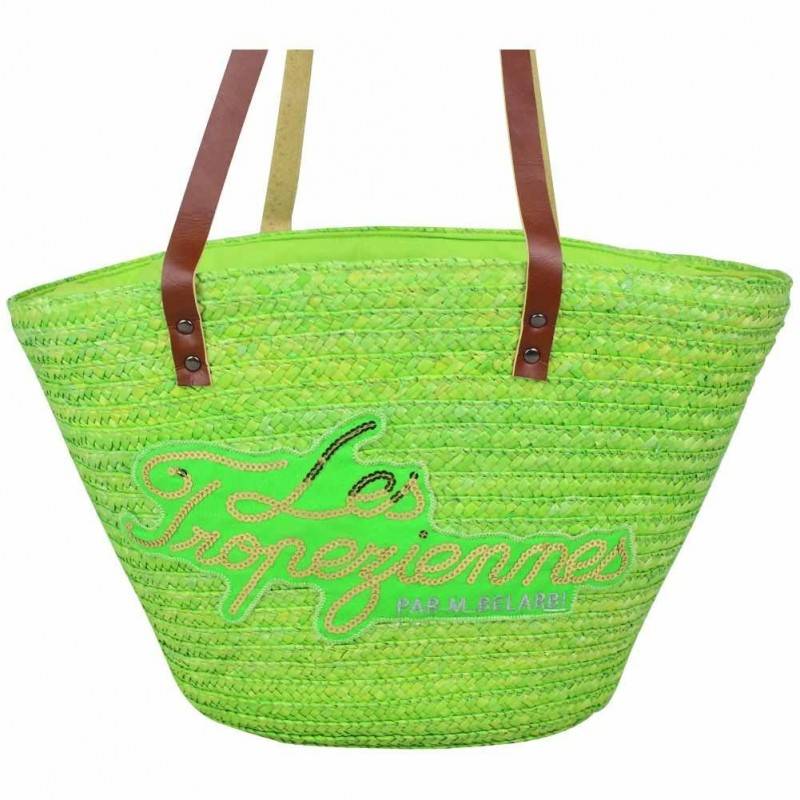 Sac cabas paille Les Tropéziennes Milos Vert LES TROPÉZIENNES - 1 Sac cabas paille Les Tropéziennes Milos Vert LES TROPÉZIENNES - 1
