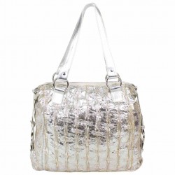 Sac cabas Arthur et Aston effet vieilli froissé argent ARTHUR & ASTON - 1