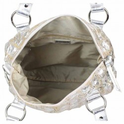 Sac cabas Arthur et Aston effet vieilli froissé argent ARTHUR & ASTON - 3