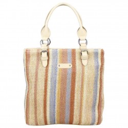 Sac à main cabas Patrick Blanc effet paille beige Multi PATRICK BLANC - 1