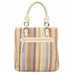 Sac à main cabas Patrick Blanc effet paille beige Multi PATRICK BLANC - 4