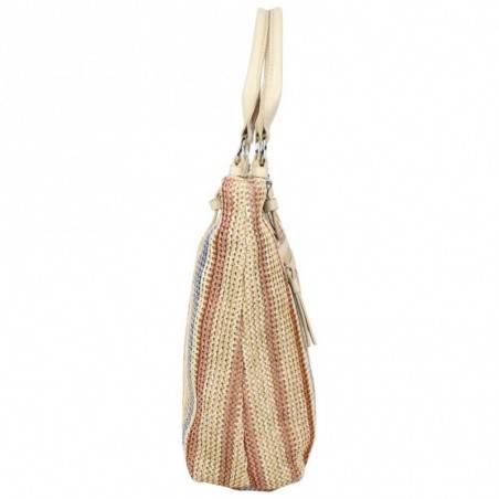 Sac à main cabas Patrick Blanc effet paille beige Multi PATRICK BLANC - 2