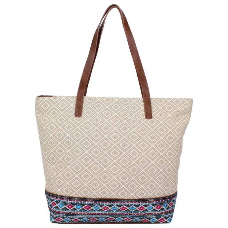 Sac à main bandoulière beige Fuchsia F8108-3 FUCHSIA - 1 Sac à main bandoulière beige Fuchsia F8108-3 FUCHSIA - 1