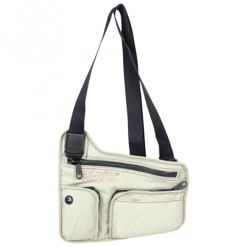 Sac bandoulière extra plat Levi's toile beige LEVI'S - 1 Sac bandoulière extra plat Levi's toile beige LEVI'S - 1