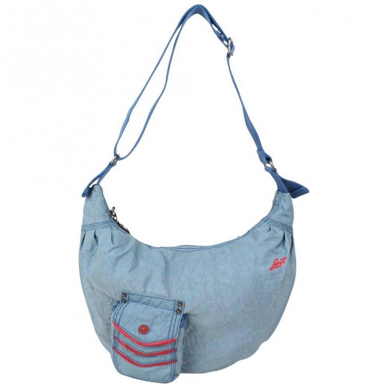 Sac extra plat demi lune toile nylon Levi's bleu Rank LEVI'S - 1