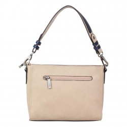 Sac Patrick Blanc motif asymetrique marine et beige PATRICK BLANC - 4