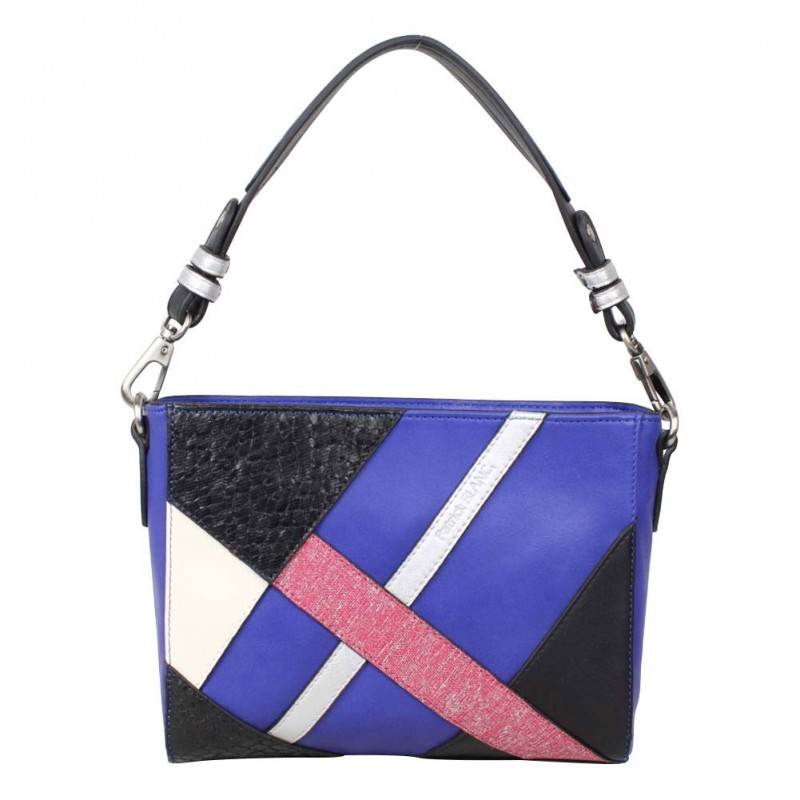 Sac Patrick Blanc motif asymetrique bleu et rose PATRICK BLANC - 1 Sac Patrick Blanc motif asymetrique bleu et rose PATRICK BLANC - 1