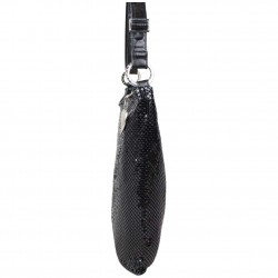 Sac bandoulière ultra plat Lancaster maille métallique noir LANCASTER - 2 Sac bandoulière ultra plat Lancaster maille métallique noir LANCASTER - 2