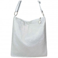 Sac bandoulière ultra plat Lancaster maille gris argent LANCASTER - 3 Sac bandoulière ultra plat Lancaster maille gris argent LANCASTER - 3