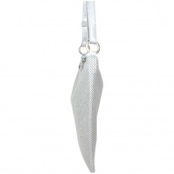 Sac bandoulière ultra plat Lancaster maille gris argent LANCASTER - 2 Sac bandoulière ultra plat Lancaster maille gris argent LANCASTER - 2