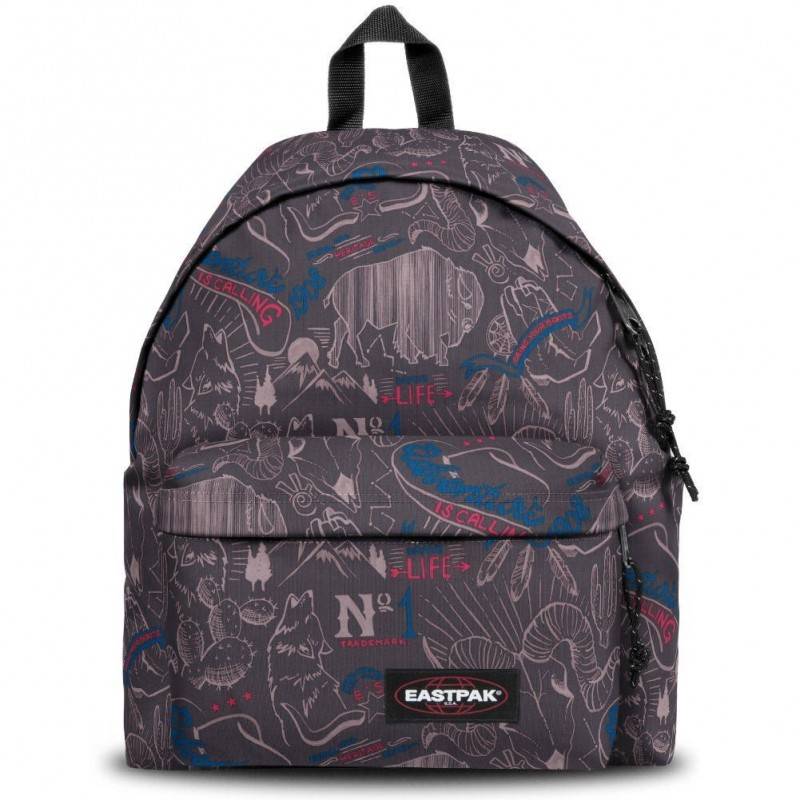 Sac à dos Eastpak EK620 gris motif bleu West Blue EASTPAK - 1 Sac à dos Eastpak EK620 gris motif bleu West Blue EASTPAK - 1