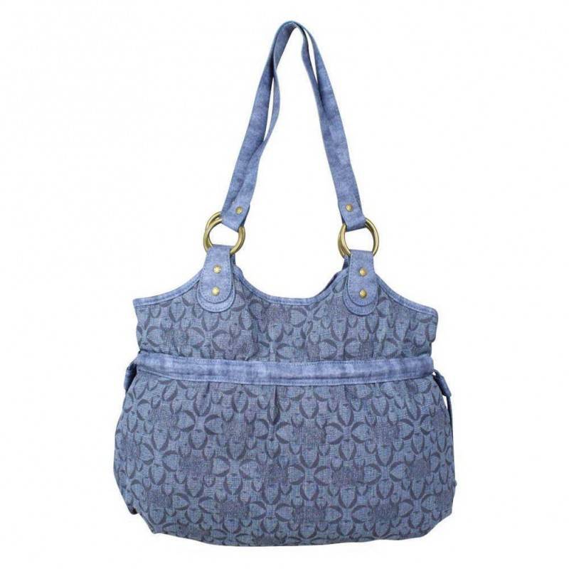 Sac bourse Morgan S toile motif imprimé bleu MORGAN - 1 Sac bourse Morgan S toile motif imprimé bleu MORGAN - 1
