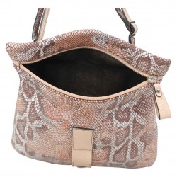 Sac pochette plate Patrick Blanc cuir motif lézard nude PATRICK BLANC - 3