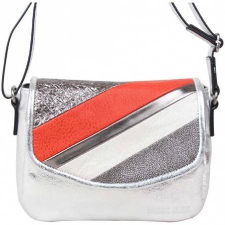 Petit sac argent Patrick Blanc avec 3 rabats interchangeables PATRICK BLANC - 3