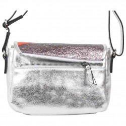 Petit sac argent Patrick Blanc avec 3 rabats interchangeables PATRICK BLANC - 6