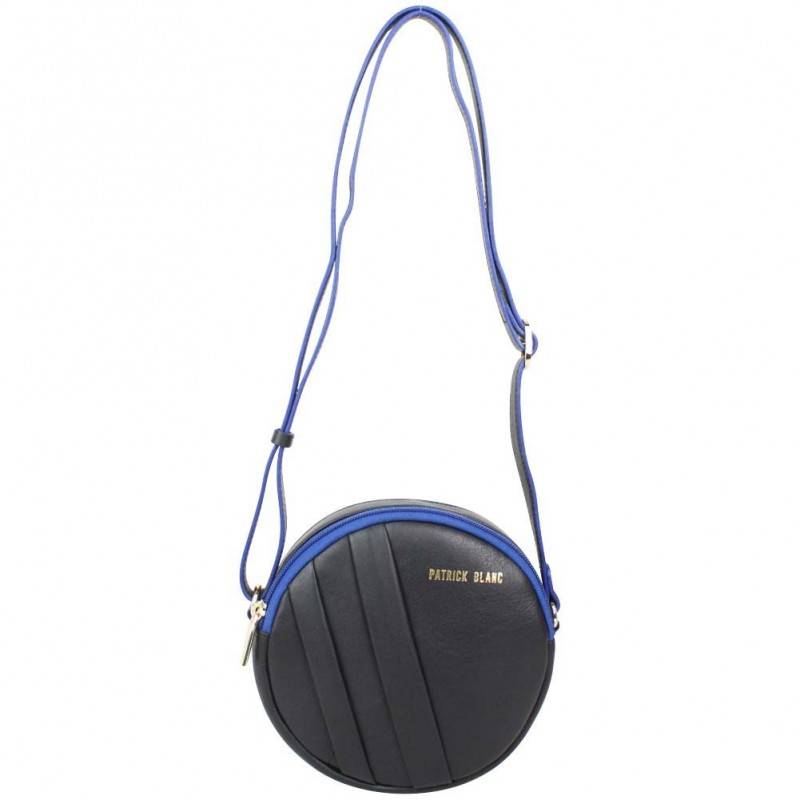 Petit sac rond bandoulière cuir Patrick Blanc noir PATRICK BLANC - 1 Petit sac rond bandoulière cuir Patrick Blanc noir PATRICK BLANC - 1