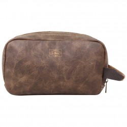 Trousse de toilette marron effet vieilli Blanco 66 ROAD 2S SERGE BLANCO - 3 Trousse de toilette marron effet vieilli Blanco 66 ROAD 2S SERGE BLANCO - 3
