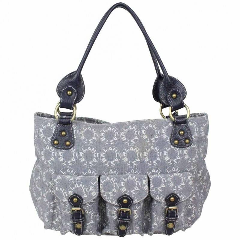 Neuf avec petits défauts sac à main toile Lancaster motif bleu LANCASTER - 1 Neuf avec petits défauts sac à main toile Lancaster motif bleu LANCASTER - 1
