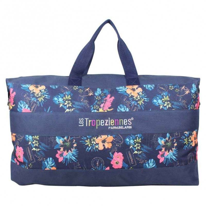 Sac de voyage Les Tropéziennes Valras bleu fleur Sac de voyage Les Tropéziennes Valras bleu fleur