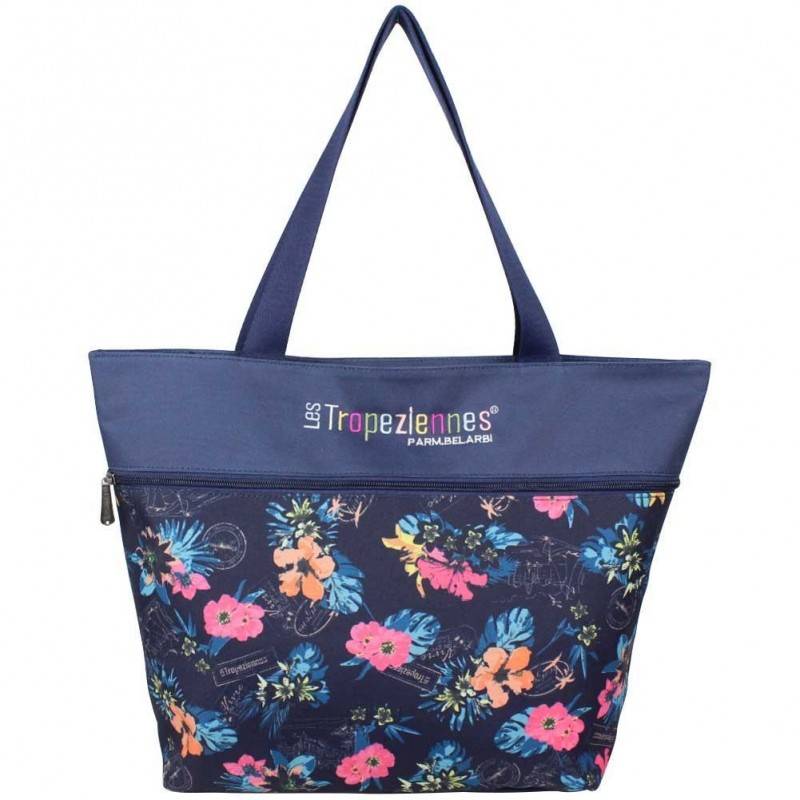 Sac de voyage Les Tropéziennes Valras bleu fleur LES TROPÉZIENNES - 1 Sac de voyage Les Tropéziennes Valras bleu fleur LES TROPÉZIENNES - 1
