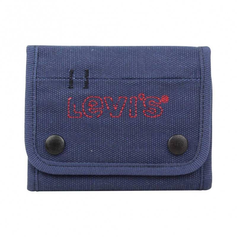 Portefeuille toile à scratch Levi's Dirty Bleu marine LEVI'S - 1 Portefeuille toile à scratch Levi's Dirty Bleu marine LEVI'S - 1