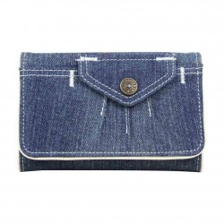 Porte monnaie toile forme poche Levi's Bleu jean blanc LEVI'S - 1 Porte monnaie toile forme poche Levi's Bleu jean blanc LEVI'S - 1