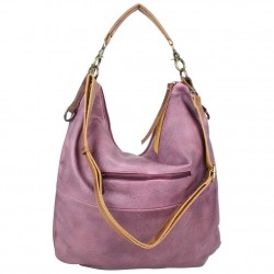 Sac demi lune plat Tropéziennes Ondres patiné violet LES TROPÉZIENNES - 3 Sac demi lune plat Tropéziennes Ondres patiné violet LES TROPÉZIENNES - 3