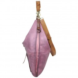 Sac demi lune plat Tropéziennes Ondres patiné violet LES TROPÉZIENNES - 2 Sac demi lune plat Tropéziennes Ondres patiné violet LES TROPÉZIENNES - 2