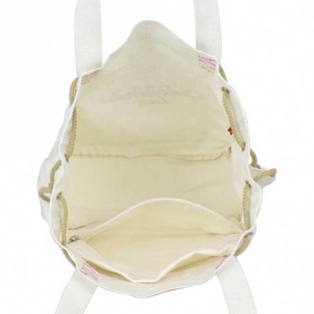 Sac épaule déco cordon toile coton Levi's beige LEVI'S - 3